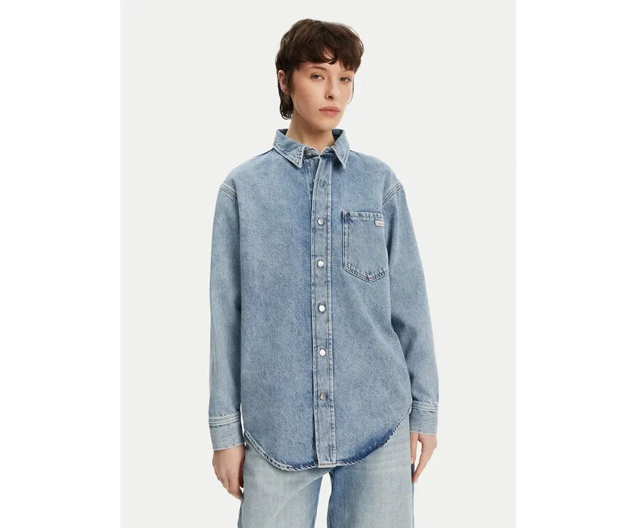obrazek 1 Calvin Klein Jeans Koszula jeansowa J20J225516 Niebieski Relaxed Fit