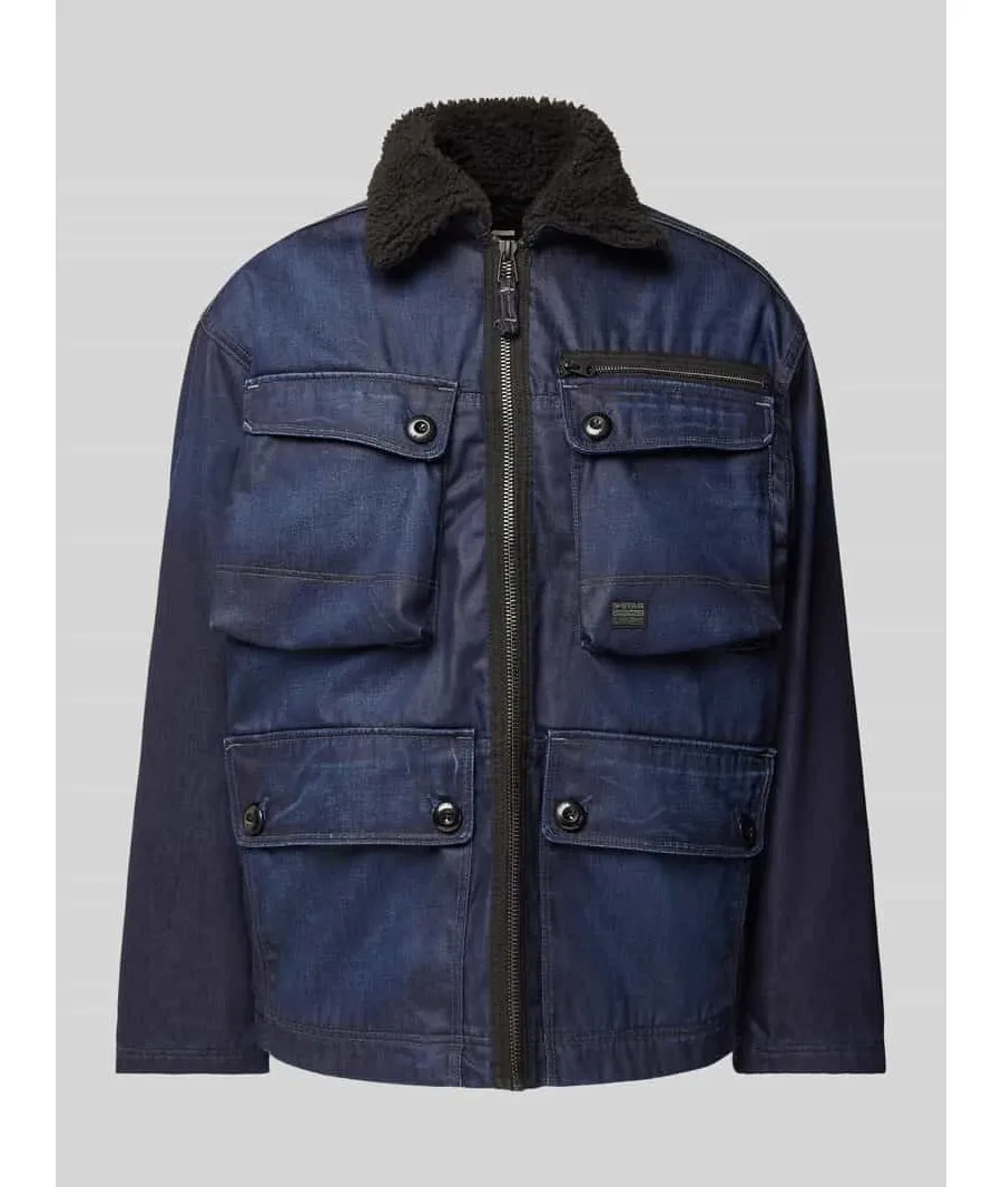 obrazek 1 Kurtka Sherpa z imitacji denimu model ‘Utility’