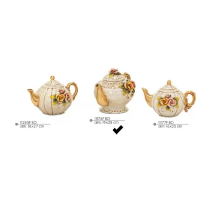 Picture A tasteful teapot with flowers - Valle d'oro Patchi