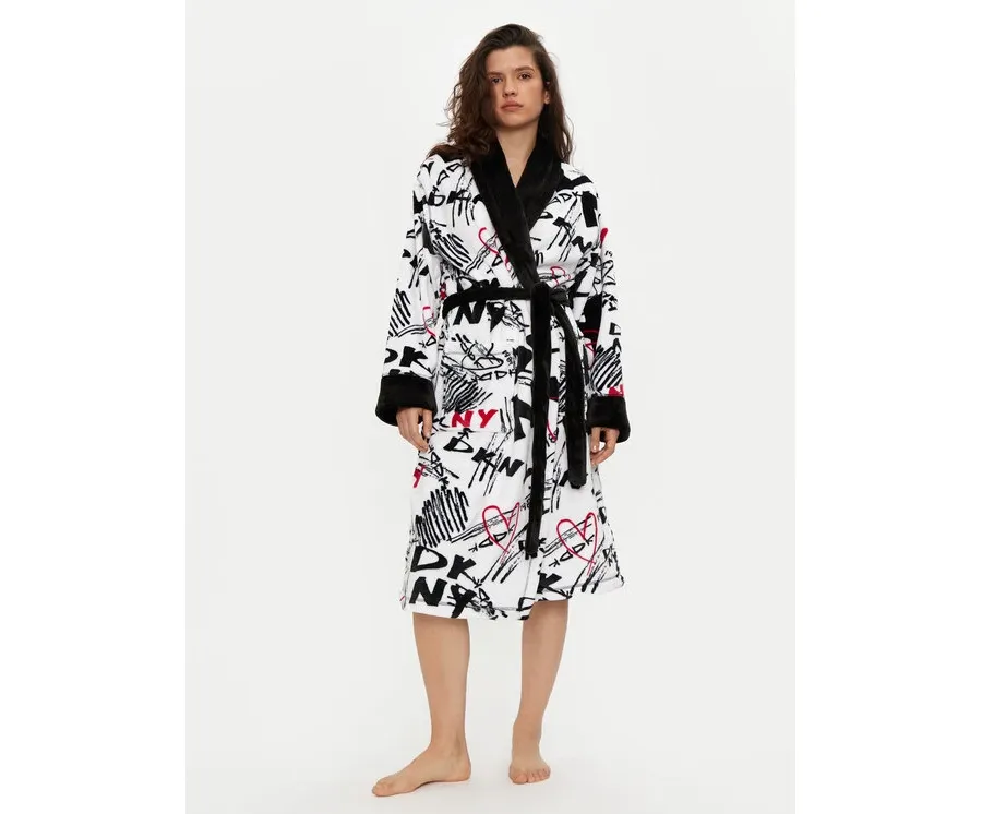 obrazek 1 DKNY Szlafrok YI20027F Biały