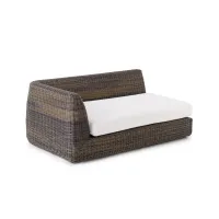 Picture Unique Agora right end module in tropical brown without cushion for the garden