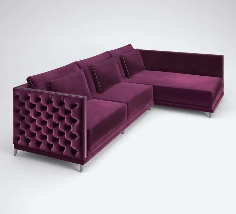 obrazek 3 Fioletowa elegancka duża sofa do wytrawnego salonu – Muranti