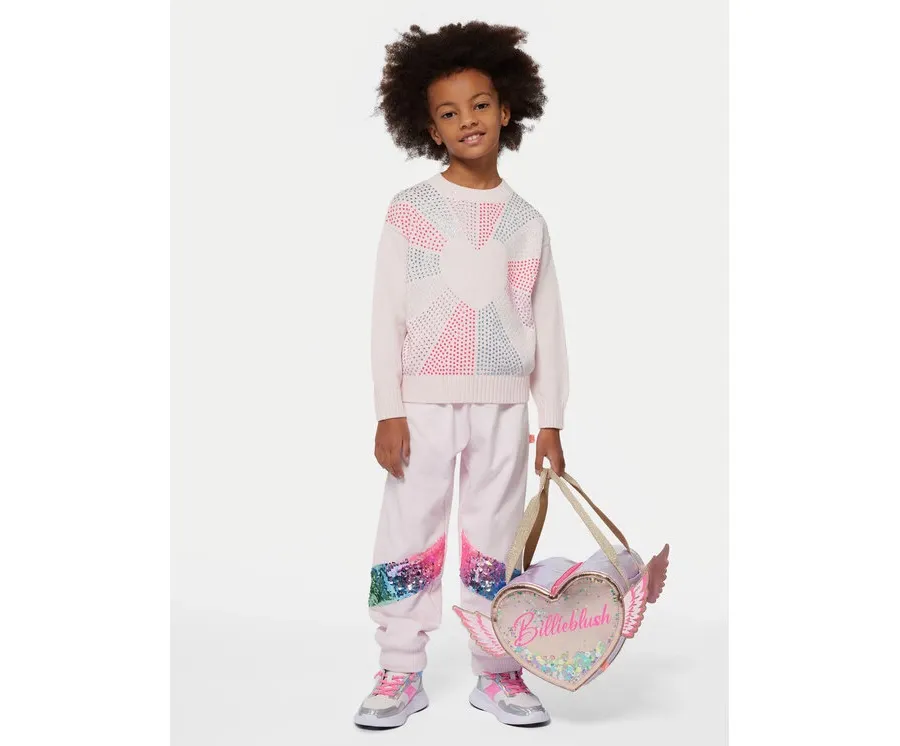 obrazek 1 Billieblush Spodnie dresowe U20441 Różowy Regular Fit