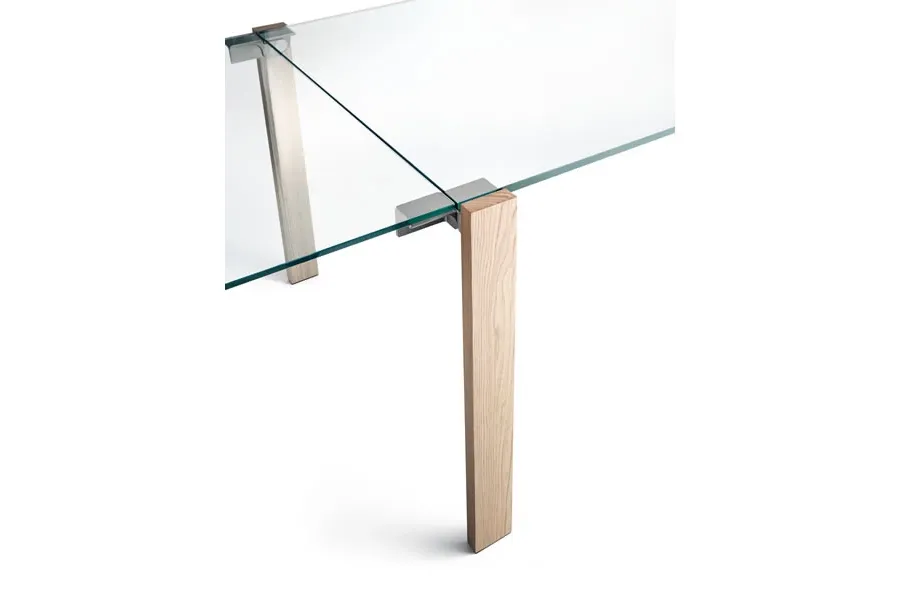 obrazek 3 Stół z wysuwanym elementem i drewnianymi nogami - Tonelli Design