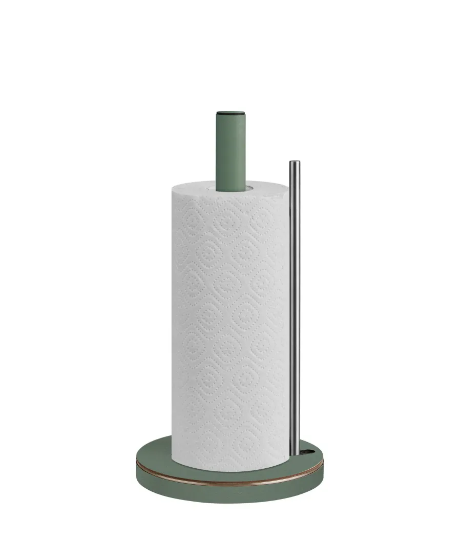 obrazek 2 Stylowy kuchenny uchwyt na ręcznik Ø16,5xH32,2 cm w kolorze eukaliptusa