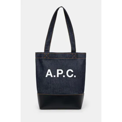 Zdjęcie A.P.C. torebka Tote Axel Small kolor granatowy CODDP-M61568