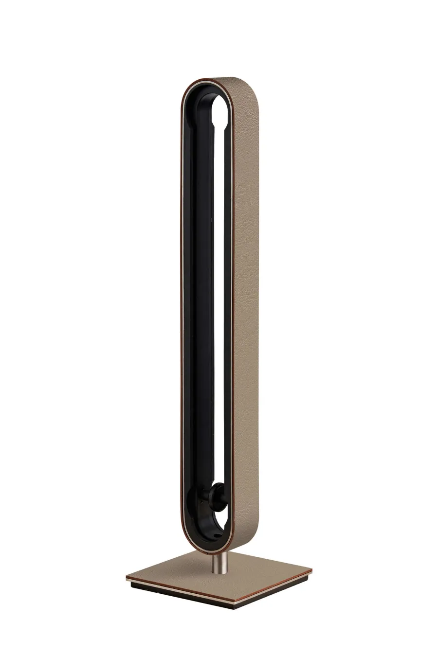 obrazek 1 Unikalny uchwyt na kapsułki z kawą do kuchni lub biura ze skóry w kolorze cappuccino