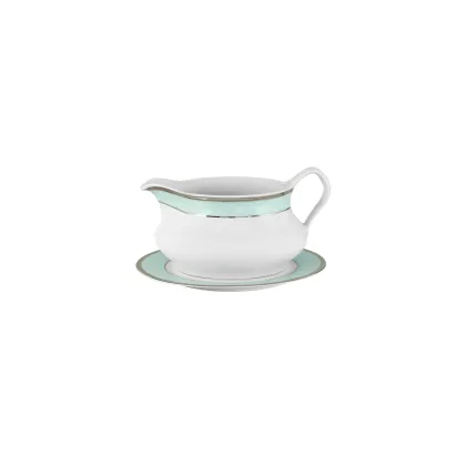 Zdjęcie Luksusowa porcelanowa sosjerka z kolekcji Ethereal Blue - Porcel