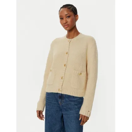 Zdjęcie Tommy Hilfiger Kardigan WW0WW44473 Beżowy Regular Fit
