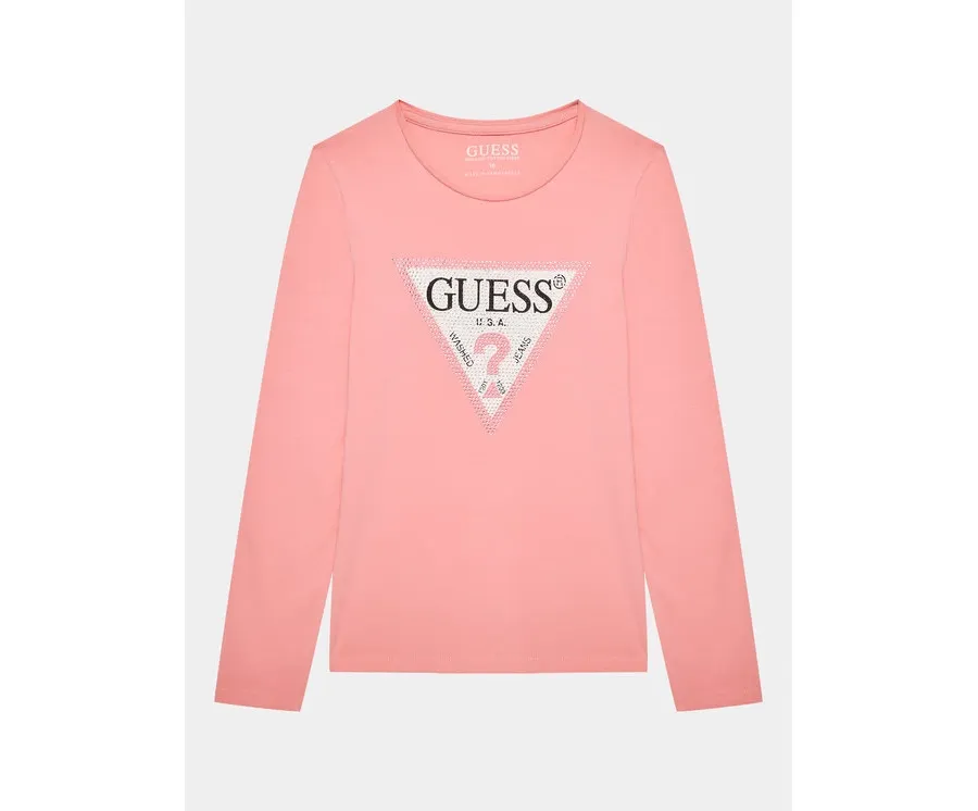 obrazek 1 Guess Bluzka J2YI50 K6YW1 Różowy Regular Fit