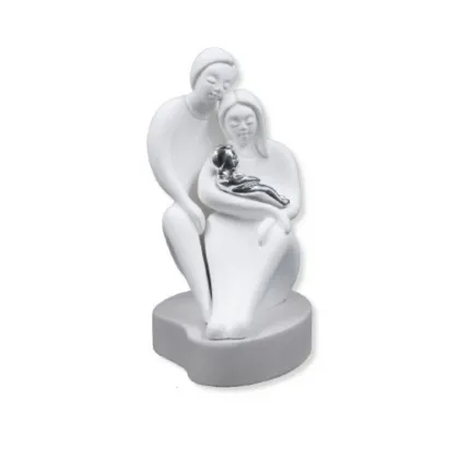 Picture A beautiful stylish sculpture depicting a family