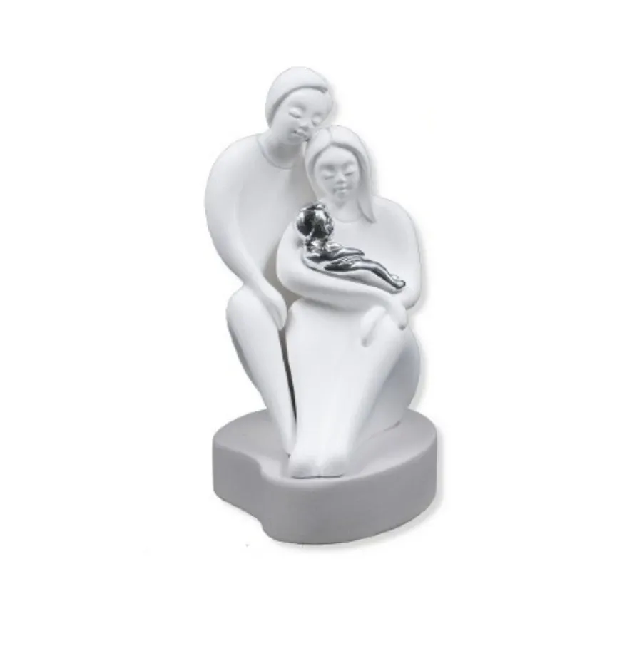 obrazek 1 Piękna stylowa rzeźba przedstawiająca rodzinę