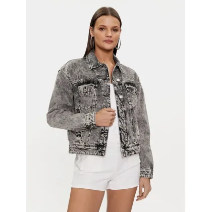 Zdjęcie Guess Kurtka jeansowa Clarette W4RN62 D56B3 Szary Regular Fit