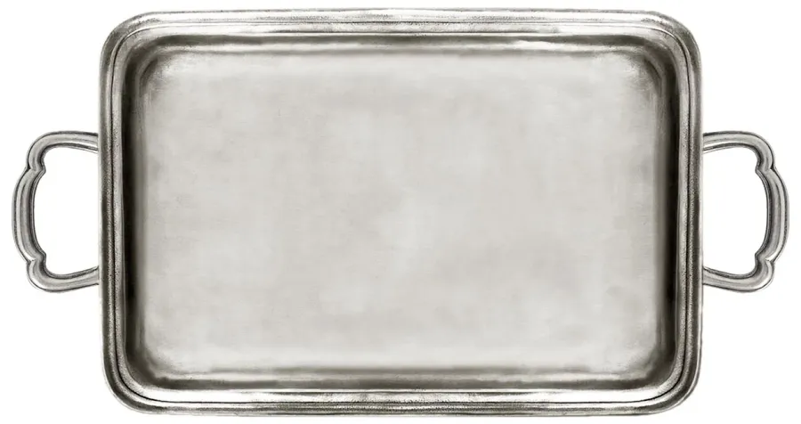 obrazek 1 Stylowa taca do serwowania z pewteru 33x22 cm