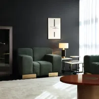 Picture Green luxurious armchair for a stylish interior – Daytona