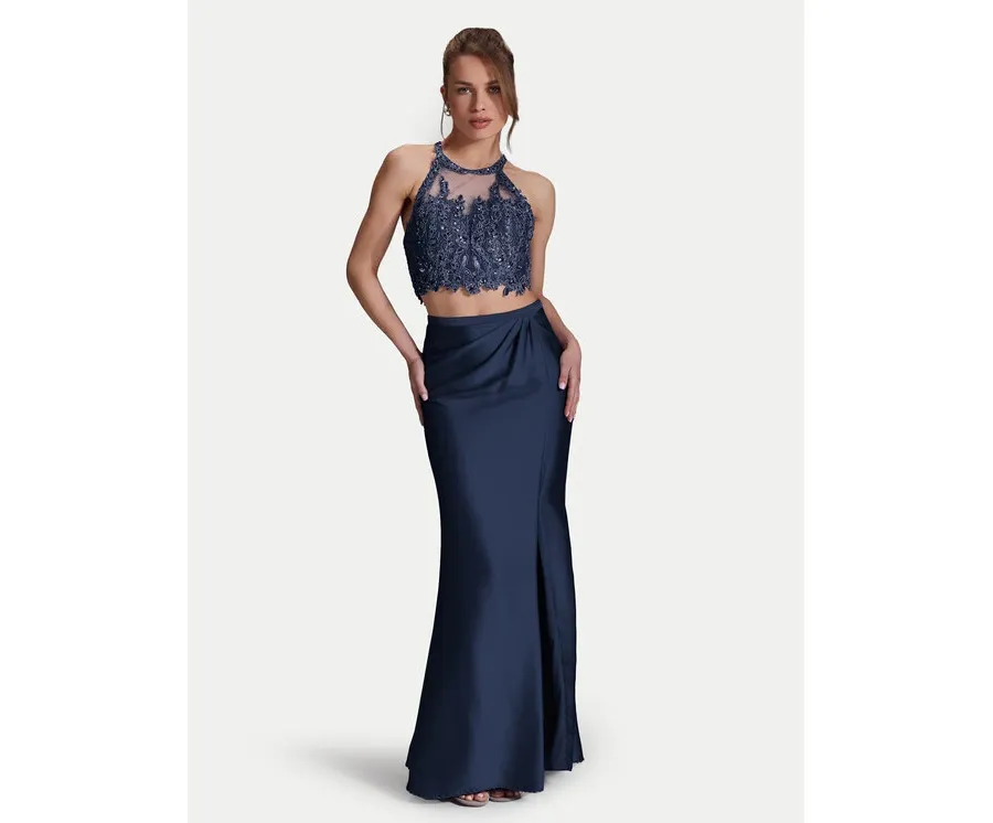 obrazek 1 Hey Kyla Sukienka wieczorowa 5AI066HK Granatowy Slim Fit