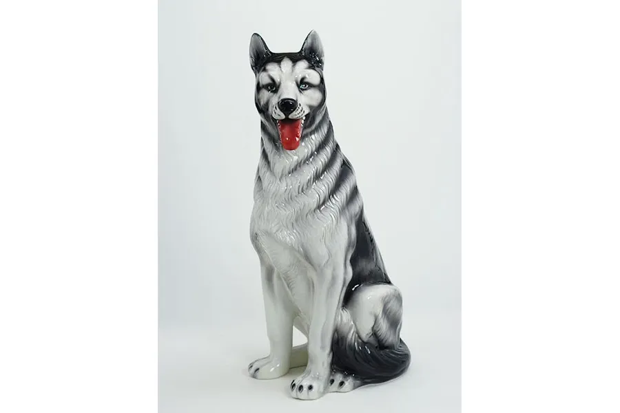 obrazek 1 Oryginalny ceramiczny pies Husky