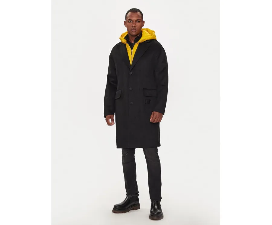 obrazek 1 Richmond X Płaszcz wełniany Gliano UMA24089CP Czarny Regular Fit