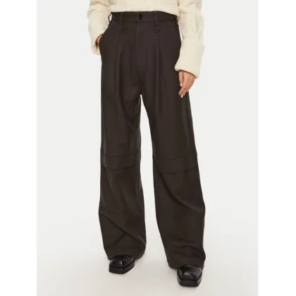 Zdjęcie AMI PARIS Spodnie materiałowe FTR305.WV0018 Brązowy Relaxed Fit