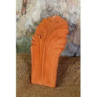 Picture Curved leaf flower bed made of clay - Fornace Masini