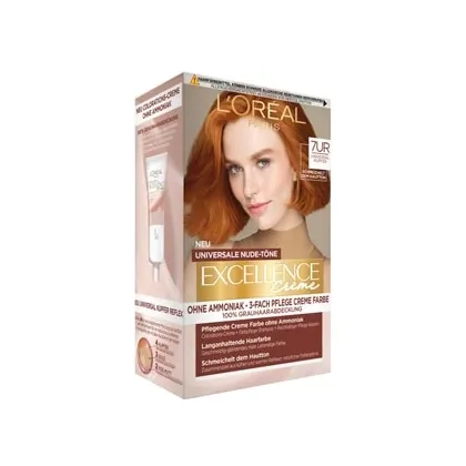 Zdjęcie L'Oréal Paris Excellence Crème Nudes 7UC - Kupfer Farba do włosów 1 szt.