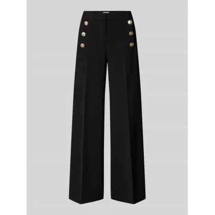 Zdjęcie Spodnie materiałowe z szeroką nogawką i listwami guzikowymi model ‘BRIDGET’