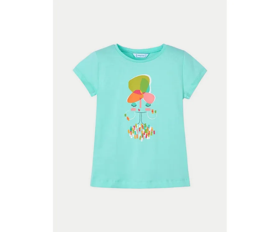 obrazek 1 Mayoral T-Shirt 3014 Zielony Regular Fit