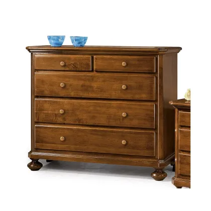 Zdjęcie Komoda z 5 szufladami polerowana, włoska w klasycznym stylu - Zanini