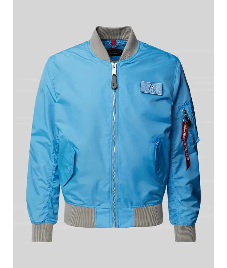 obrazek 1 Alpha Industries Kurtka bomber MA-1 TTC Two Tone 126101 Niebieski Regular Fit