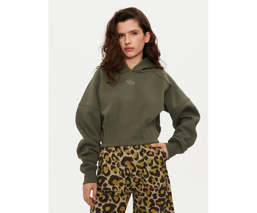 obrazek 1 Alpha Industries Bluza 148041 Zielony Regular Fit