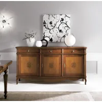 Picture Sideboard with 3 doors, 3 drawers and 3 built-in shelves - Zanini