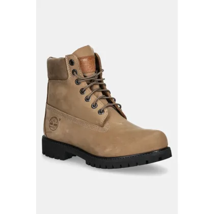 Zdjęcie Timberland trapery nubukowe Premium 6IN Lace Waterproof Boot kolor beżowy TB0A2P6WEN31