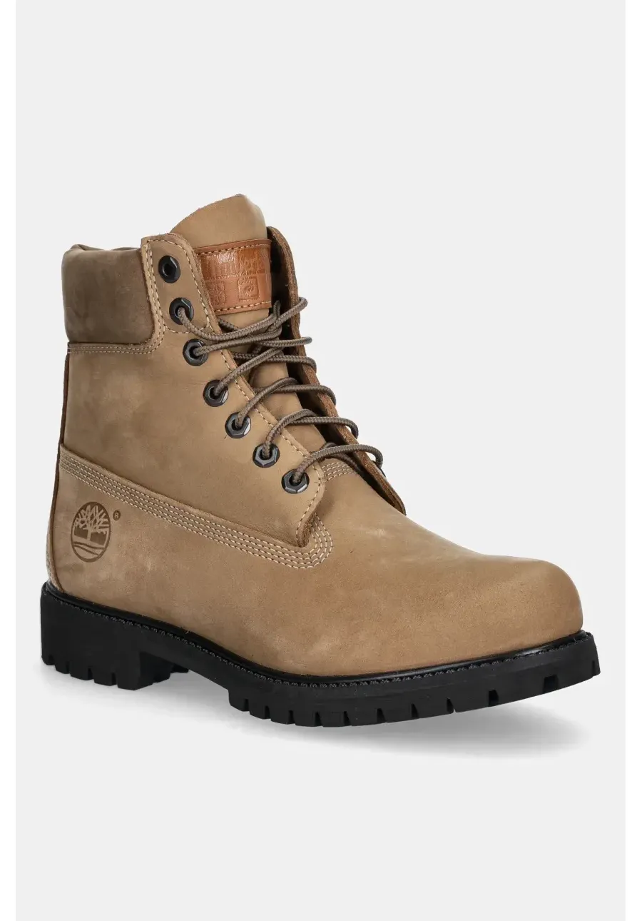 obrazek 1 Timberland trapery nubukowe Premium 6IN Lace Waterproof Boot kolor beżowy TB0A2P6WEN31