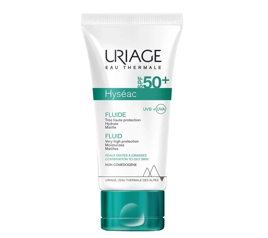 obrazek 1 Uriage Hyseac Fluid przeciwsłoneczny do cery trądzikowej SPF50+ 50 ml
