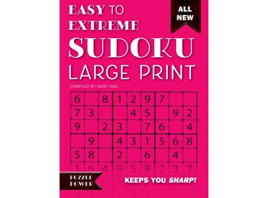 obrazek 1 Książka Łatwe do ekstremalnego Sudoku (duży nadruk) - Flame Tree Publishing