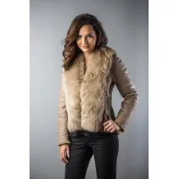 Picture Women's short jacket made of nappa lambskin - A&A Vesa