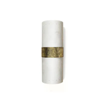 Picture Wall lamp made of marble and brass plate - Ginger & Jagger