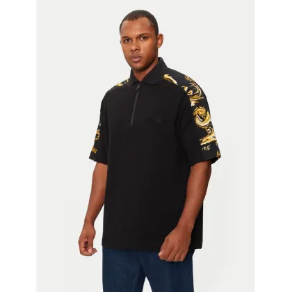 Zdjęcie Versace Jeans Couture Polo 77GAG631 Czarny Relaxed Fit