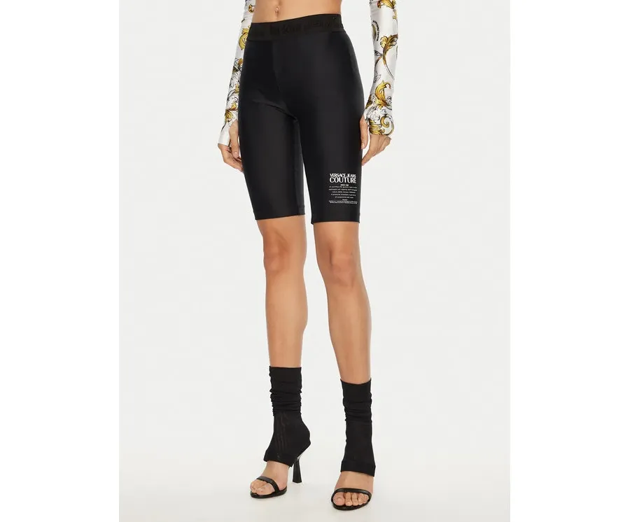 obrazek 1 Versace Jeans Couture Legginsy 78HAC1A6 J0128 Czarny Slim Fit