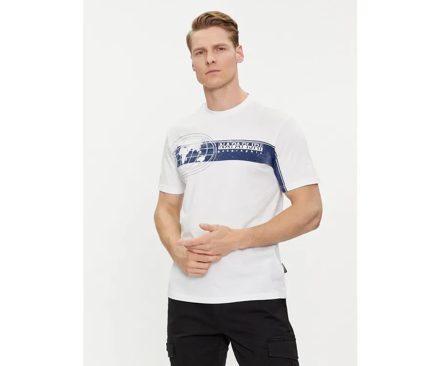 obrazek 1 Napapijri T-Shirt S-Manta NP0A4HQH Biały Regular Fit