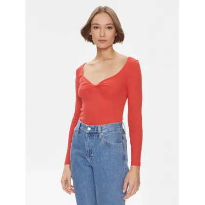 Zdjęcie Pepe Jeans Bluzka Huala PL505755 Czerwony Slim Fit