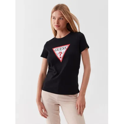 Zdjęcie Guess T-Shirt W1YI1B I3Z14 Czarny Slim Fit