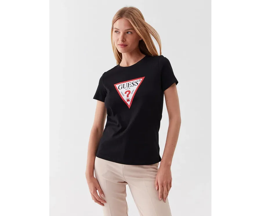 obrazek 1 Guess T-Shirt W1YI1B I3Z14 Czarny Slim Fit