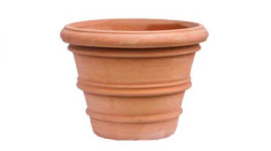 obrazek 1 Piękny stylowy wazon z terakoty do ogrodu 48 cm - Goti Terrecotte