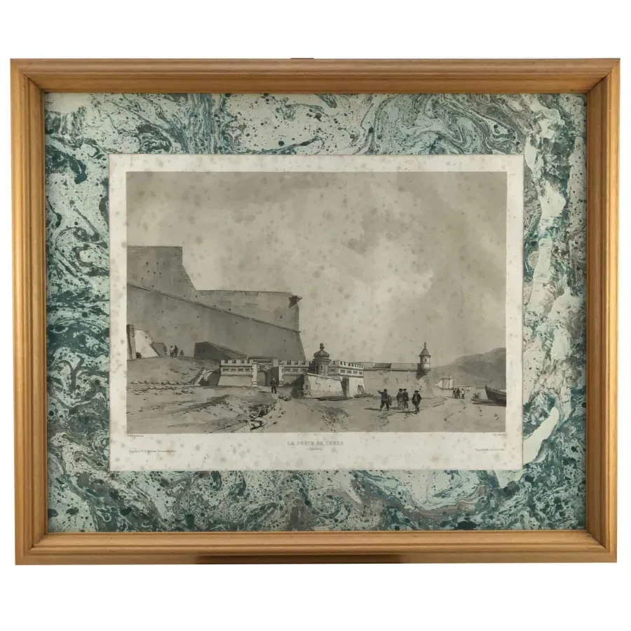 obrazek 3 Wyjątkowy komplet czterech litografii wyspy Elba autorstwa Andre Duranda 1862