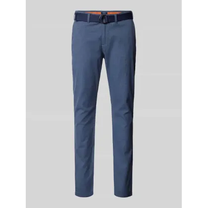 Zdjęcie Chinosy o kroju slim fit z fakturowanym wzorem
