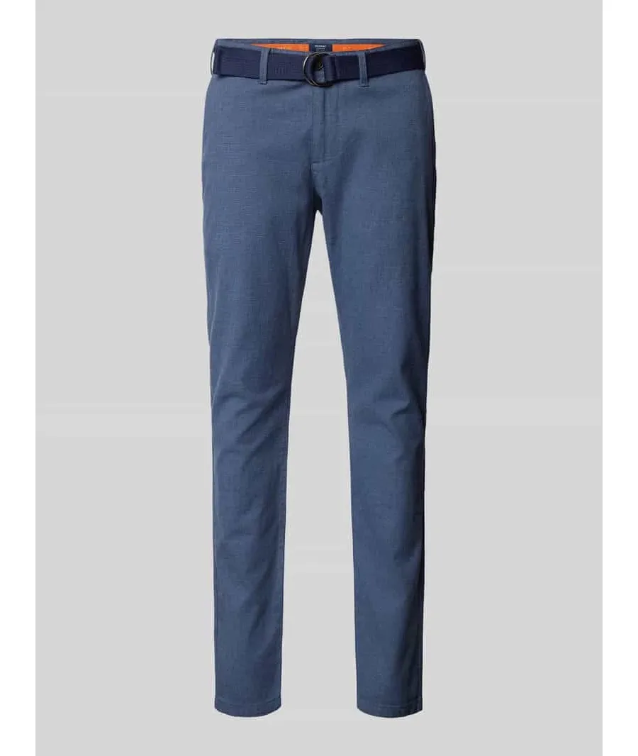 obrazek 1 Chinosy o kroju slim fit z fakturowanym wzorem