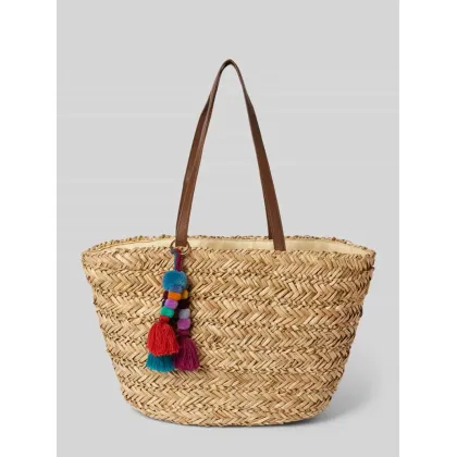 Zdjęcie Torba shopper z pomponami i rączkami