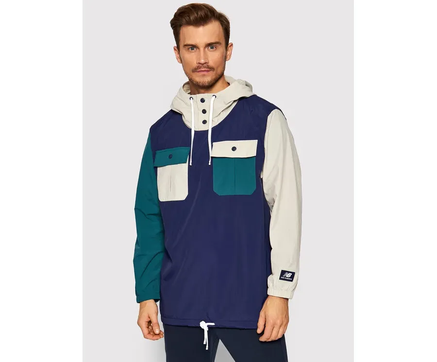 obrazek 1 New Balance Kurtka anorak MJ13551 Granatowy Relaxed Fit