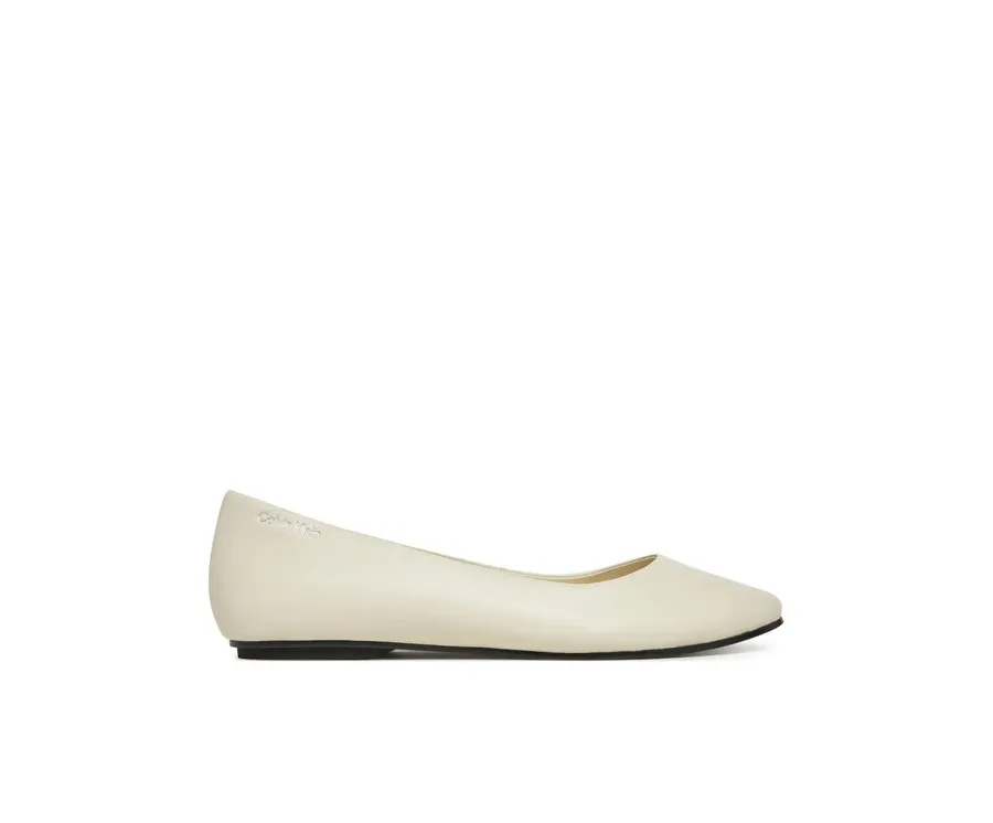 obrazek 1 Calvin Klein Baleriny Flat Mary Jane - Lth HW0HW02341 Écru